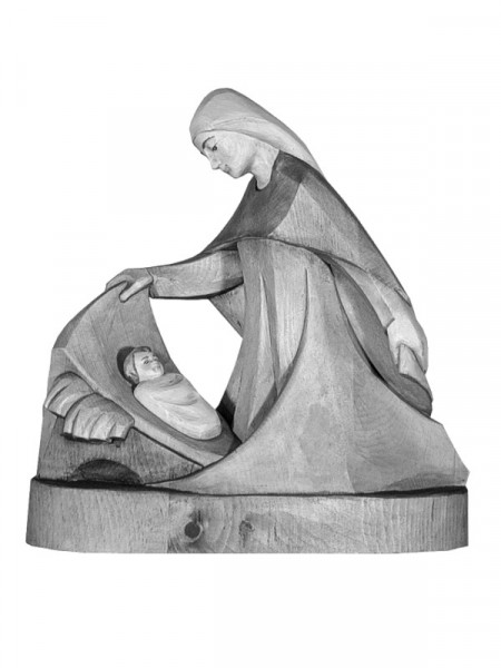 Mary with infant Jesus stylized