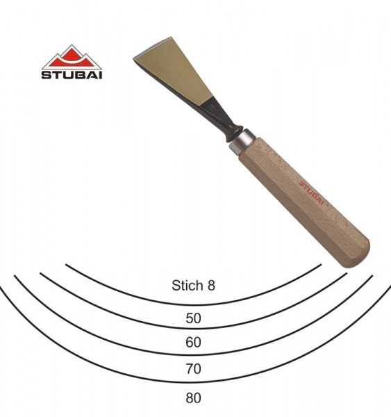 Stubai Standard - swiss shape - sweep 8 - sharpened