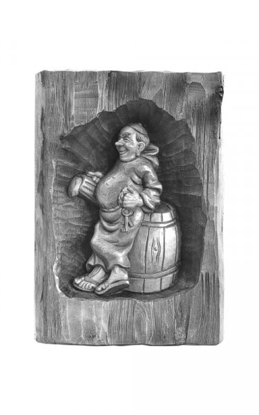 Master of the wine cellar in Relief