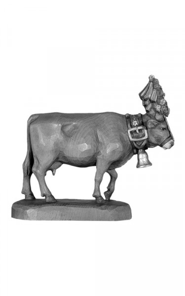 Cow with alpine decoration