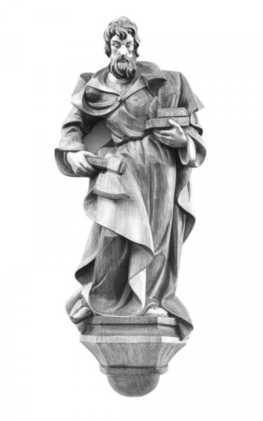 St. Joseph , carpenter, with console to hang on the wall