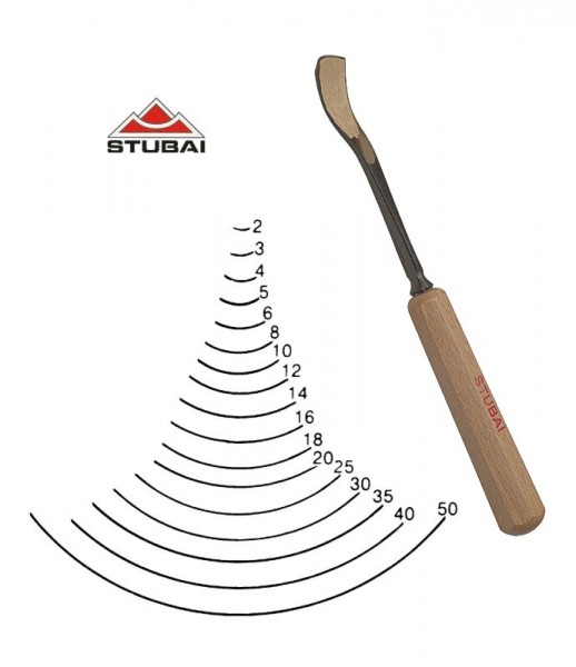 Stubai Standard - sweep 7 - short bent tool - sharpened