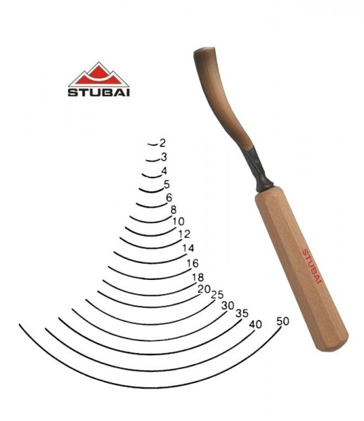 Stubai Standard - sweep 7 - long bent tool - sharpened