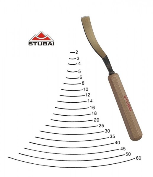 Stubai Standard - sweep 4 - long bent tool - sharpened