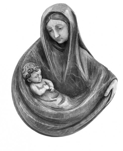 Madonna relief