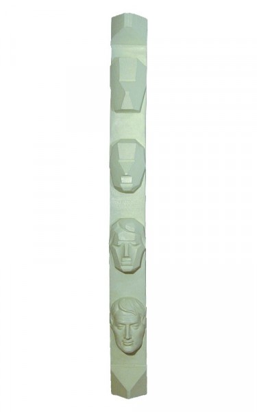 Male head - study cast bar