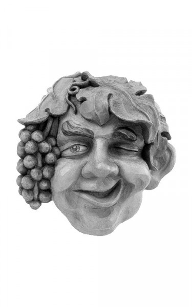 Mask, Bacchus, God of wine in the Greek mythology
