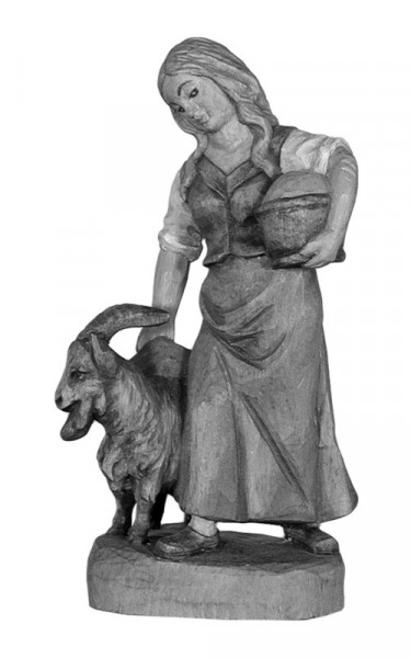 Girl with goat