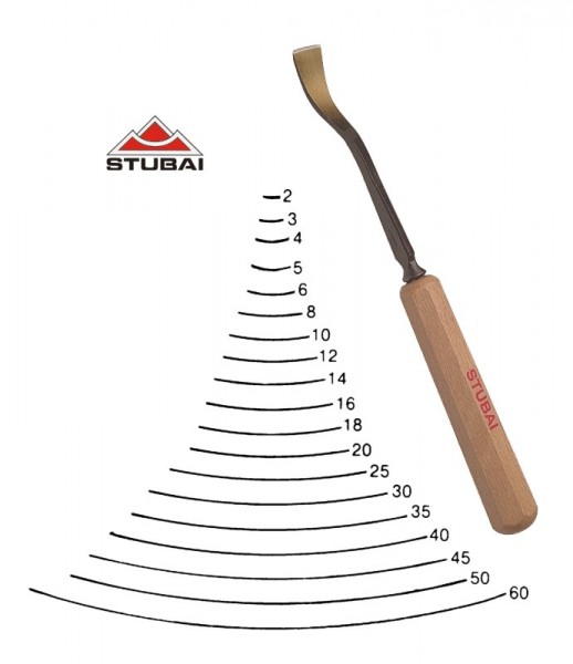 Stubai Standard - sweep 4 - short bent tool-right - sharpened