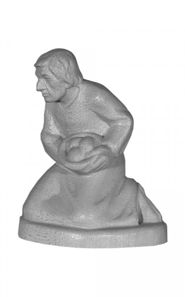 Kneeling shepherd with basket