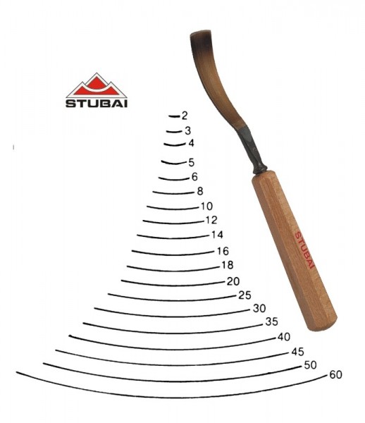 Stubai Standard- sweep 5 - long bent tool - sharpened