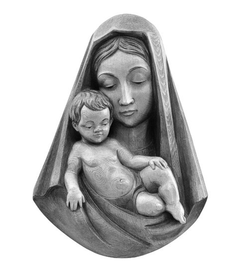 Believe - Madonna with child in relief